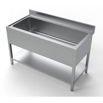 Combisteel spoeltafel 1400 grote spoelbak