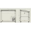 Congelador Combisteel con tapa de cristal de 297 l