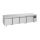Combisteel K&oslash;lebord, 600 H&oslash;j, 4 skuffer