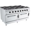 Base 900 gasfornuis 8 branders met gasoven