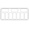 Combisteel schepijsvitrine Curacao 10x 5 Ltr