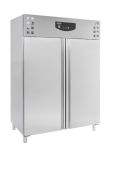 Combisteel Standard Line K&uuml;hlschrank Edelstahl, 2 T&uuml;ren