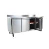 Banco da lavoro refrigerato Polar U-Series, 3 porte e alzatina, 417 litri UA065