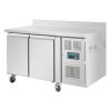 Banco de trabajo congelador de acero inoxidable polar - 2 puertas - perfil de bloque