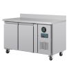 Banco de trabajo congelador de acero inoxidable polar - 2 puertas - perfil de bloque