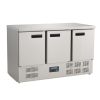 Mostrador refrigerado de acero inoxidable Polar - G622 - 3 puertas