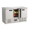 Mostrador refrigerado de acero inoxidable Polar - G622 - 3 puertas