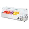 Polar koelvitrine - glas, 3x 1/3 GN + 1x 1/2 GN
