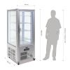 Polar gebakvitrine - roestvrij staal - 400 liter
