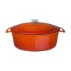 Vogue ovale braadpan oranje 6 liter