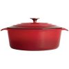 Vogue ca&ccedil;arola oval vermelho, 5ltr, 11cm (h) x24,3cm (w) x29,5cm (d)