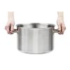 Bourgeat kogegryde rustfrit st&aring;l 24cm 7ltr
