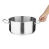 Vogue RVS kookpan laag model 28cm