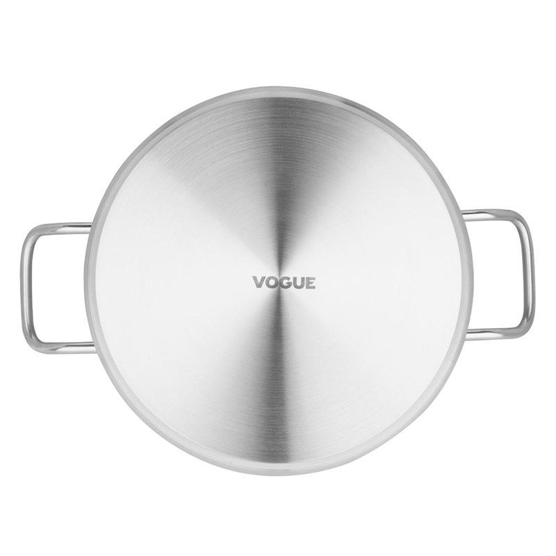 Vogue RVS kookpan laag model 28cm