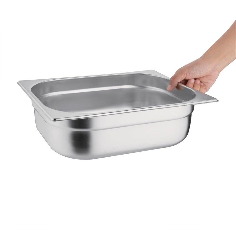 Vogue Contenitore gastronorm in acciaio inox 1/2 GN - 100 mm