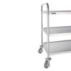Vogue Servierwagen 3 Tabletts gro&szlig; - 535x860x930 mm