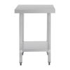 Mesa de trabajo de acero inoxidable Vogue 60 cm.