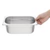 Set RVS Gastronormbakken, 10x GN 1/4, 100 mm. (SA)