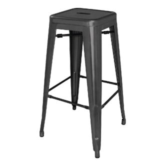 Bolero st&aring;l bistro barstol sort (4 stk.)
