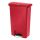 Cubo de pedal Rubbermaid Slim Jim con pedal delantero rojo de 50 litros