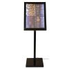 Securit Pantalla de informaci&oacute;n LED negra (incluye poste y base)