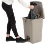 Jantex beige pedaal afvalbak 45 liter