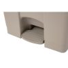 Jantex beige pedaal afvalbak 87 liter