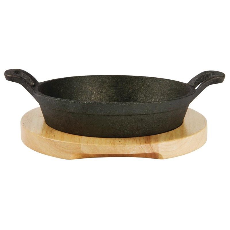 Po&ecirc;le ronde en fonte Olympia avec oreilles 18 cm