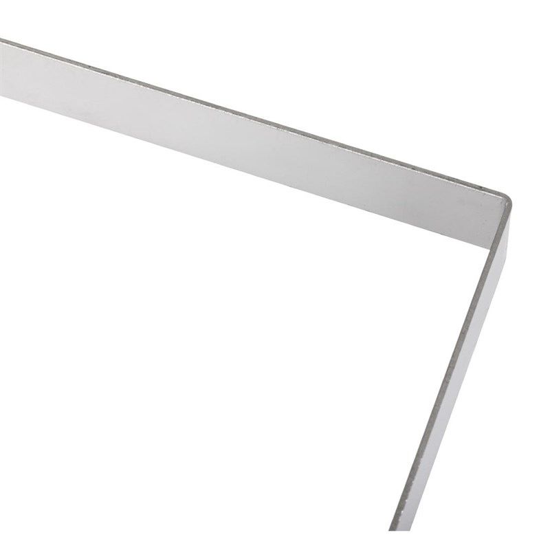 De Buyer fyrkantig form rostfritt st&aring;l 20x2cm