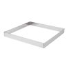 De Buyer fyrkantig form rostfritt st&aring;l 20x2cm