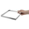 De Buyer fyrkantig form rostfritt st&aring;l 20x2cm