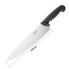 Cuchillo de cocinero Hygiplas 25.5 cm negro