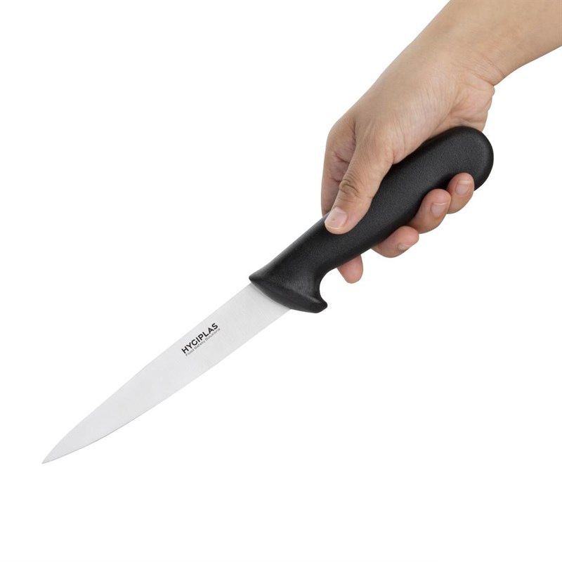Faca de filetar Hygiplas 15cm preta