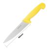 N&oacute;ż szefa kuchni Hygiplas 16 cm ż&oacute;łty