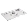 Coperchio inox Vogue con incavo per cucchiaio GN1 / 4