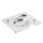 Coperchio inox Vogue con incavo per cucchiaio GN1 / 6