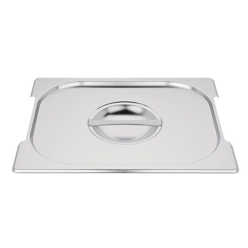 Tapa de acero inoxidable Vogue para contenedor gastronorm GN1 / 2 con asas