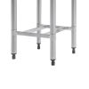 Mesa de corte Vogue de acero inoxidable con tabla de cortar HDPE 50 cm