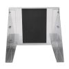 Vogue stainless steel oven or microwave wall shelf 56x56cm