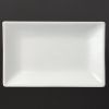 Olympia Whiteware platos rectangulares para servir 20 x 13 cm