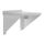 Vogue stainless steel oven or microwave wall shelf 56x46cm