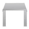 Vogue stainless steel oven or microwave wall shelf 56x46cm
