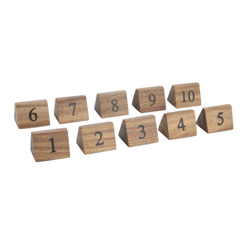 Olympia mesa de madera n&uacute;meros 1-10