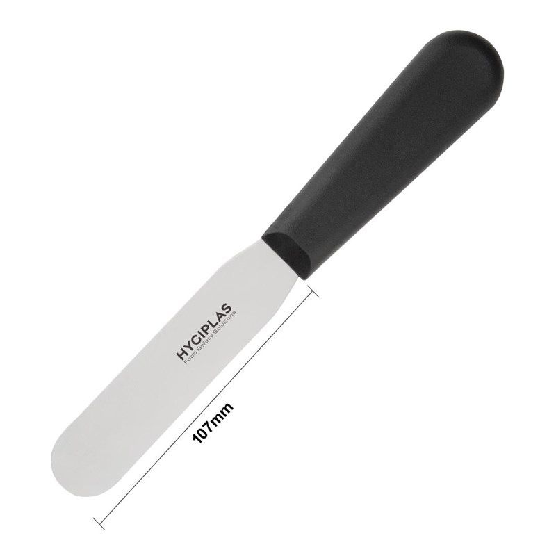 Faca de paleta reta Hygiplas 10cm preta