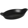 Olympia oval tapas tallerken 156x126mm mat sort