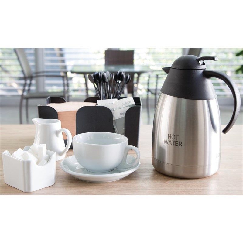 Olympia de acero inoxidable con aislamiento 'AGUA CALIENTE' 1.5L