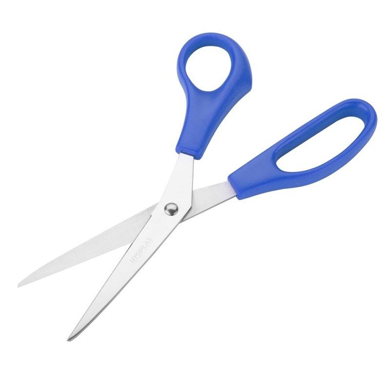 Tijeras de c&oacute;digo de color Hygiplas azul