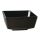 Cuenco cuadrado de melamina Float 19cm negro