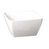 Quadratische Melaminschale Pure 12,5 cm wei&szlig;