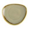 Assiettes triangulaires Olympia Kiln vert mousse 16,5 cm